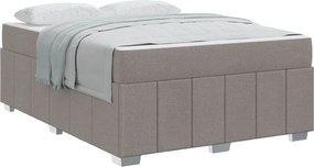 vidaXL Σκελετός Κρεβατιού Taupe 140 x 200 cm ύφασμα