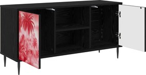 vidaXL Ντουλάπι TV AACHEN 102 x 33 x 51 εκ Μαύρη Δρυς