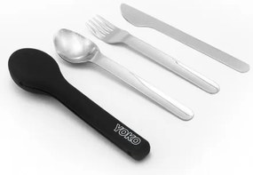 Yoko Design Μαχαιροπήρουνα Σετ 3 Τμχ Από Ανοξείδωτο Ατσάλι Και Θήκη Σιλικόνης YD2150