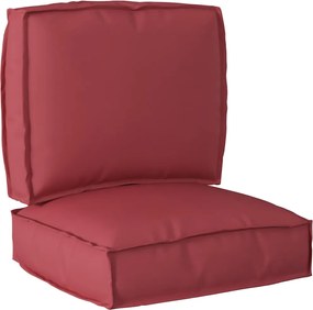 vidaXL Σετ Μαξιλαριών Πάγου 2 pcs Κόκκινο Ύφασμα Όξφορντ