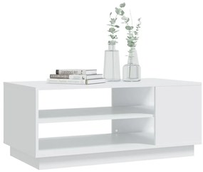 vidaXL Τραπεζάκι Σαλονιού Λευκό 102 x 55 x 43 εκ. από Μοριοσανίδα