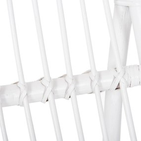 ΠΟΛΥΘΡΟΝΑ GRINN HM9815.03 ΡΑΒΔΟΙ RATTAN ΣΕ ΛΕΥΚΟ 56,5x73,5x79,5Υ εκ.
