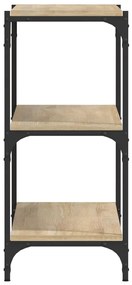 vidaXL Βιβλιοθήκη Sonoma Δρυς 100x33x70,5 εκ. Επεξεργ. Ξύλο &amp; Ατσάλι