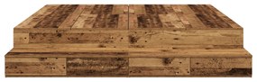 vidaXL Κρεβάτι αποθήκευσης Παλιού Ξύλου 180x200 εκ