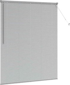 vidaXL Βενετσιάνικες Ρόδες Ασημί 175 x 145 εκ Αλουμίνιο