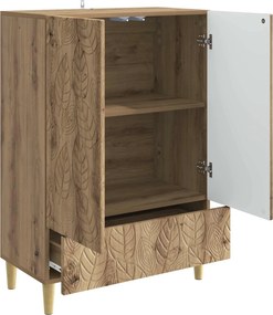 vidaXL Πλαϊνό γραφείο Artisan Δρυς 66 x 34,5 x 95 εκ.