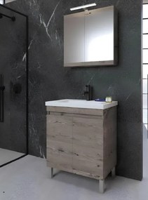 One Project Public 80  MDF - Πάγκος με Νιπτήρα &amp; Καθρέπτη