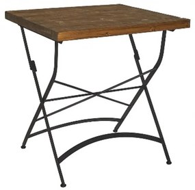 Τραπέζι Κήπου Toledo/TW 02-00-1282 70x70x77cm Black-Walnut