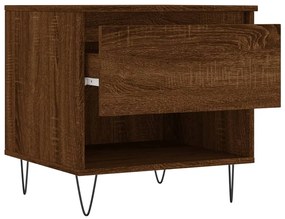 vidaXL Τραπεζάκια Σαλονιού 2 τεμ. Καφέ Δρυς 50x46x50 εκ. Επεξ. Ξύλο