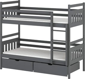 ADAM Κουκέτα γραφίτη 90x200 LN0908