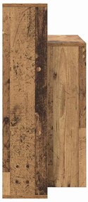 vidaXL Γραφείο με ράφι Παλαιό ξύλο 100 x 40 x 90 cm Επεξεργασμένο ξύλο