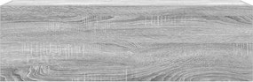 vidaXL Ντουλάπι τοίχου μπάνιου Γκρι Sonoma 100x25x30 cm