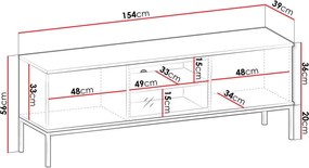 Έπιπλο τηλεόρασης Haven - 154.00Χ39.00Χ56.00cm