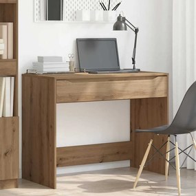 vidaXL Γραφείο με Συρτάρι Τεχνίτικη Δρυς Μηχανικά επεξεργασμένο ξύλο