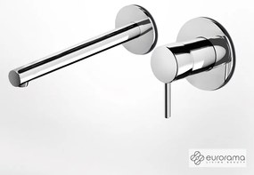 Μπαταρία Νιπτήρα Τοίχου Tonda Eurorama Chrome 145904-100