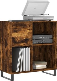 vidaXL Δισκοθήκη Καπνιστή Δρυς 84,5 x 38 x 89 εκ. από Επεξεργ. Ξύλο