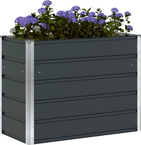 vidaXL Γλάστρα Ανθρακί 100 x 50 x 75 cm Επικαλυμμένος Χάλυβας