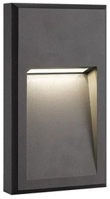 Απλίκα Φωτιστικό Τοίχου LED 6W IP65 3000K Σκούρο Γκρι E346 Zambelis-E346-Ανθρακί E346