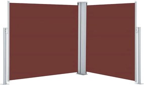 vidaXL Σκίαστρο Πλαϊνό Συρόμενο Καφέ 120 x 600 εκ.