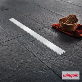 Wirquin Acqua 60 Inox Brushed - Γραμμικό Σιφώνι Δαπέδου