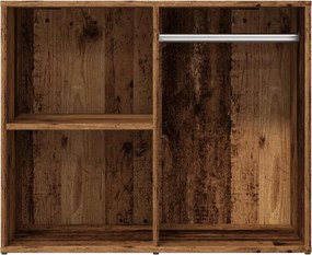 vidaXL Ντουλάπι ντύσιμο Παλιό ξύλο 80x40x65 cm Κατασκευασμένο ξύλο