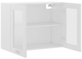 vidaXL Ντουλάπι Κρεμαστό με Τζάμι Lyon Λευκό 80x31x60εκ. από