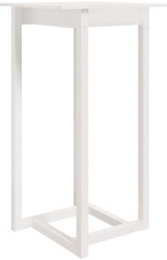 vidaXL Τραπέζι Μπαρ Λευκό 60 x 60 x 110 εκ. από Μασίφ Ξύλο Πεύκου