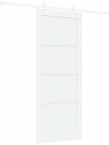 vidaXL Σετ Συρόμενης Πόρτας ORKDAL Λευκό 83 x 202 εκ.