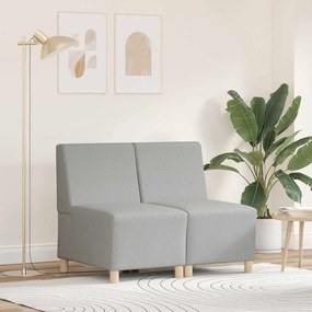 vidaXL Μοναδικός Καναπές χωρίς Χερούλια 2 pcs Σκούρο γκρι