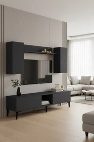 Stewehome Σετ επίπλων τηλεόρασης με ράφι από μοριοσανίδα 150x30x41 cm