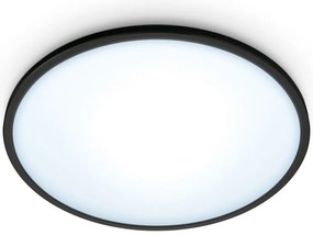 Έξυπνο Φωτιστικό Οροφής Πλαφονιέρα LED 16W 3CCT Dimmable Super Slim Wiz-929002685222-Μαύρο 929002685222