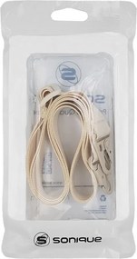 Θήκη Σιλικόνης με Strap Sonique Armor Clear Samsung Galaxy S25 Ultra Μπεζ