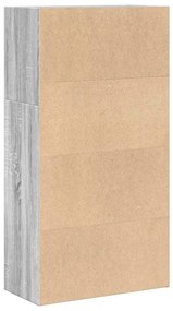 Βιβλιοθήκη Γκρι Sonoma 60x30x114 cm Ξύλινη κατασκευή - Γκρι