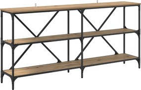 vidaXL Τραπέζι κονσόλας Artisan Oak 160 x 30 x 75 εκ