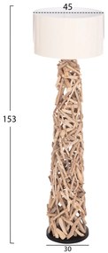 ΔΙΑΚΟΣΜΗΤΙΚΟ ΦΩΤΙΣΤΙΚΟ ΔΑΠΕΔΟΥ ALTAR HM4429 DRIFTWOOD--ΛΕΥΚΟ PVC Φ45x153Υεκ. - 0512259 - HM4429
