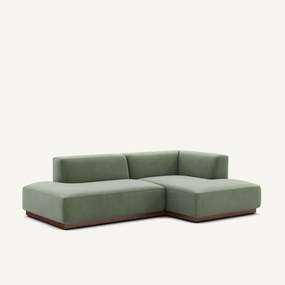 Γωνιακός δεξιός καναπές με βελούδινη ταπετσαρία, Jacopo