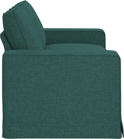 vidaXL Καναπές Σκούρο Πράσινο