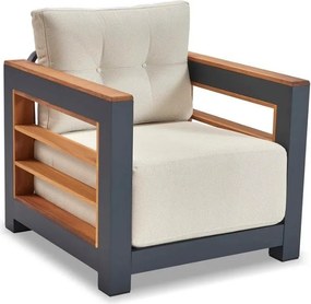 Garden Lounge Set Larix - White White