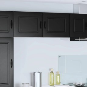vidaXL Πάνελ πλυντηρίου πιάτων Kalmar 2 pcs Μαύρο Επεξεργασμένο Ξύλο