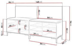 Παπουτσοθήκη Hartford F105, Άσπρο, 168x94x46cm, 32 kg, Πλαστικοποιημένη μοριοσανίδα | Epipla1.gr