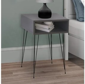 Κομοδίνο Μελαμίνης Scott Ανθρακί 40x30x60 GP041-0053,3 Megapap-GP041-0053,3-Ανθρακί GP041-0053,3