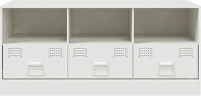 vidaXL Έπιπλο Τηλεόρασης Λευκό 99x39x44 εκ. από Ατσάλι
