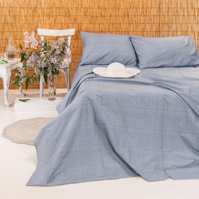 Σεντόνι Μονό Επίπεδο (170x270) Melinen Mixology Dot New Μπλε