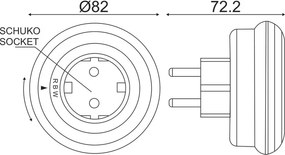 Φωτάκι Νυκτός LED Με Πρίζα Aca SF09LED