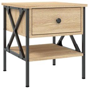 vidaXL Κομοδίνα 2 τεμ. Sonoma Δρυς 40x42x45 εκ. από Επεξεργασμένο Ξύλο
