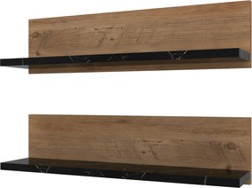 Wall Shelf Shelf - Black Atlantic Pine
Black