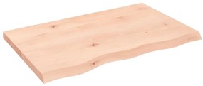 vidaXL Πάγκος Μπάνιου 80x50x(2-4) εκ. από Ακατέργαστο Μασίφ Ξύλο