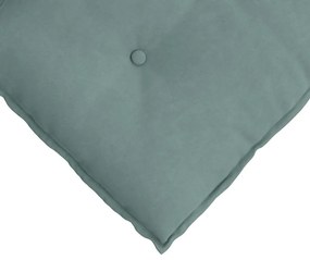 vidaXL Μαξιλάρι Πλάτης Θαλασσί 80 x 50 cm Υφασμάτινο Κορντουρά