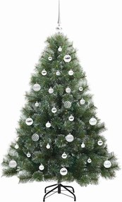 vidaXL Τεχνητό Χριστουγεννιάτικο Δέντρο Πράσινο 150 cm ΠΕ και PVC