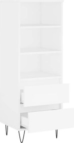 vidaXL Ντουλάπι Λευκό 40 x 36 x 110 εκ. από Επεξεργασμένο Ξύλο